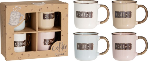 [999305] SET TAZAS 4 UNIDADES COFFEE 200ML