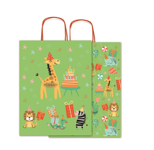 [999466] BOLSA KRAFT ALLEGRA FANTASIA ANIMALES 26X12X34CM