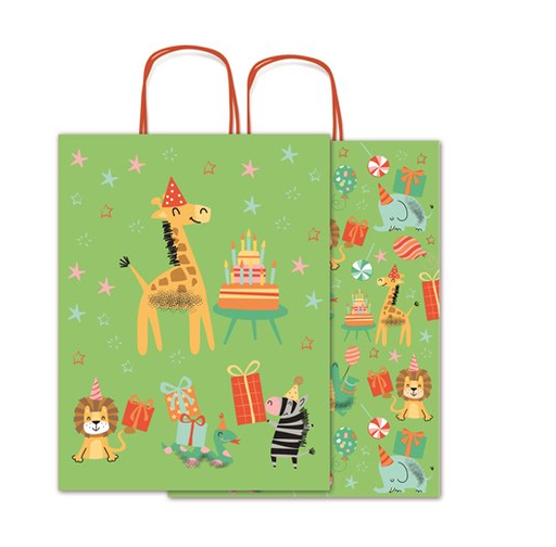 [999468] BOLSA KRAFT ALLEGRA FANTASIA ANIMALES 16X8X21CM