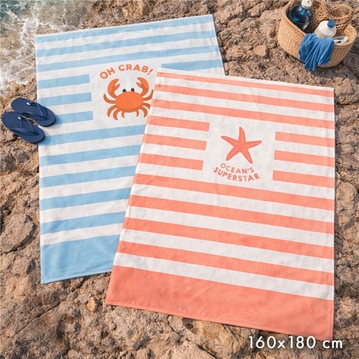 [999574] TOALLA DOBLE MARINERO SOFT BEACH 160X180CM SURT