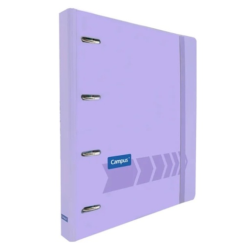 [181418] CARPETA RINGBOOK CAMPUS UNIVERSITY 4 ANILLAS+RECAMBIO VIOLETA PASTEL