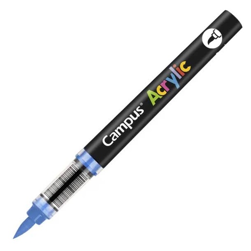 [081776] ROTULADORES ACRILICOS CAMPUS ACRYLIC P.PINCEL CAJA 8 UD. AZUL MEDIO