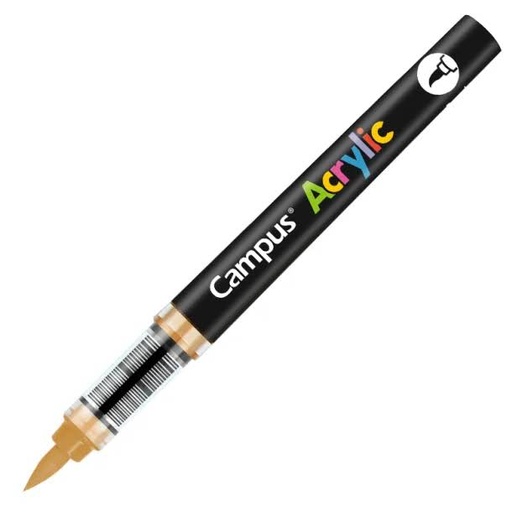 [081791] ROTULADORES ACRILICOS CAMPUS ACRYLIC PUNTA PINCEL CAJA 8 UD. OCRE