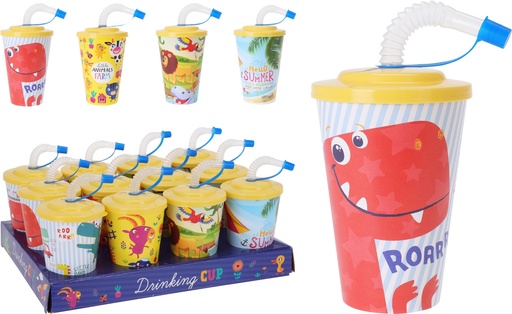 [999718] VASO CON PAJITA INFANTIL 4 MOD