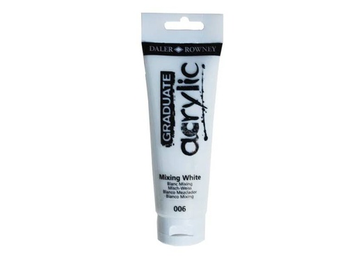 [649081] PINTURA ACRILICA DALER ROWNEY GRADUATE ACRYLIC 120 ML BLANCO MEZCLADOR