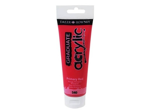 [649072] PINTURA ACRILICA DALER ROWNEY GRADUATE ACRYLIC 120 ML ROJO PRIMARIO
