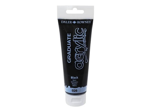 [649080] PINTURA ACRILICA DALER ROWNEY GRADUATE ACRYLIC 120 ML NEGRO