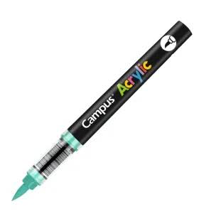 [081780] ROTULADORES ACRILICOS CAMPUS ACRYLIC PUNTA PINCEL CAJA 8 UD. VERDE OSCURO