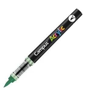 [081781] ROTULADORES ACRILICOS CAMPUS ACRYLIC PUNTA PINCEL CAJA 8 UD. VERDE MUSGO