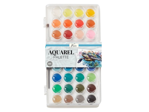 [1000193] PALETA ACUARELAS 36 COLORES