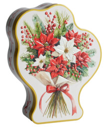 [1000241] LATA MACARONS RAMO FLORES NAVIDAD