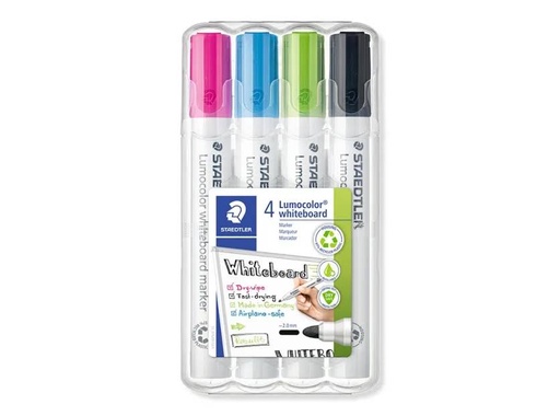[081573] ROTULADOR STAEDTLER LUMOCOLOR WHITEBOARD BLISTER 4 UD.