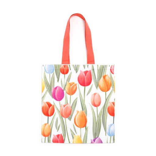 [1000331] TOTE BAG REUTILIZABLE TULIPS TULIPANES