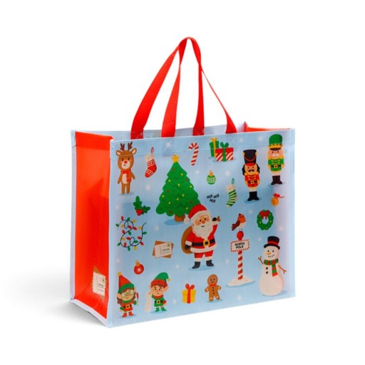 [1000360] BOLSA REUTILIZABLE NAVIDAD FESTIVE FRIENDS