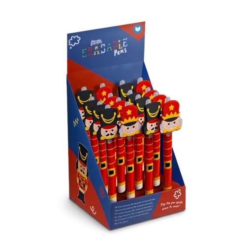 [1000364] BOLIGRAFO BORRABLE INKREDIBLE TOPE DE SILICONA NAVIDAD CASCANUECES FESTIVE FRIENDS