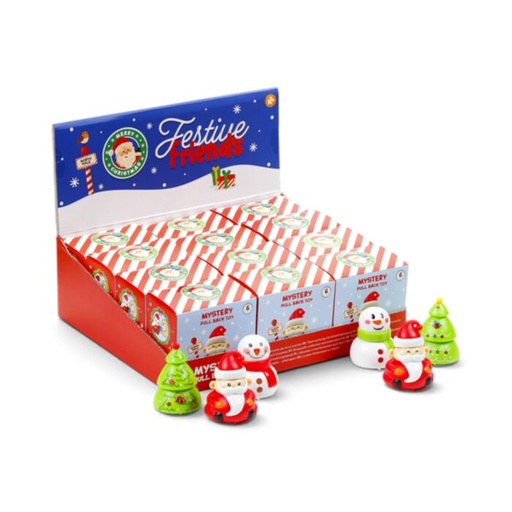 [1000366] JUGUETE EN CAJA SORPRESA AMIGOS NAVIDEÑOS FESTIVE FRIENDS