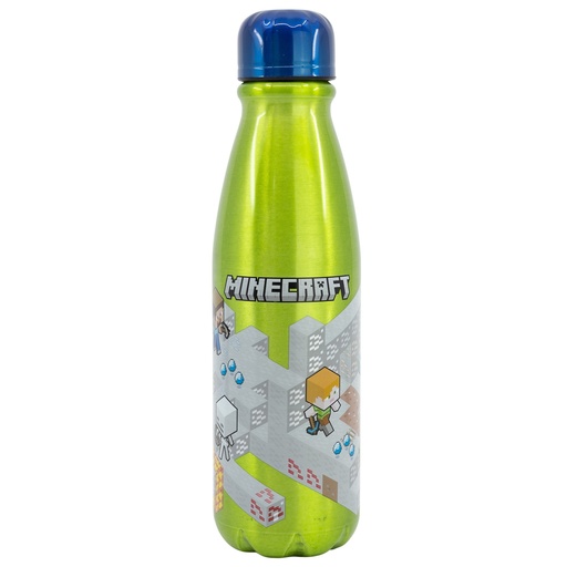 [000025] BOTELLA ALUMINIO INFANTIL 600 ML MINECRAFT