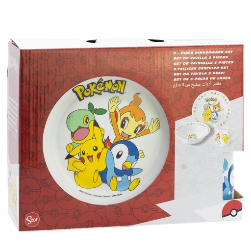[000050] SET MERIENDA CERÁMICA 3PCS POKEMON