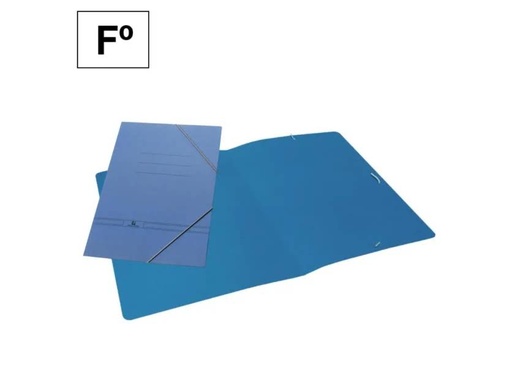 [180188] CARPETA GOMAS KARMAN FOLIO SIN SOLAPAS AZUL
