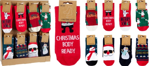 [000629] CALCETINES NAVIDAD HOMBRE 8MOD