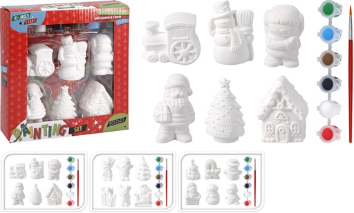 [001044] SET PINTURA NAVIDAD 13PZS