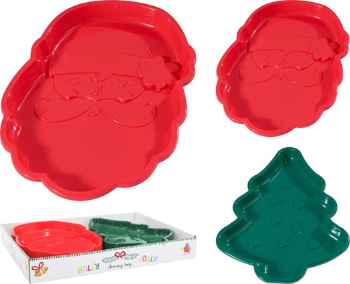 [001060] BANDEJA SERVIR NAVIDAD 25X35CM 2MOD