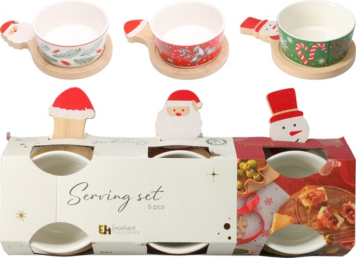 [001089] SET SERVIR NAVIDAD 6 PZS