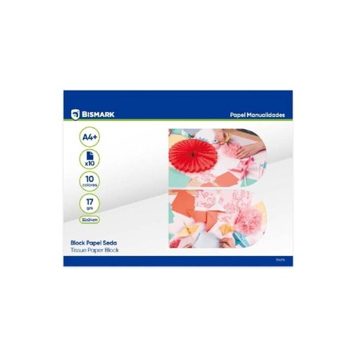 [001191] BLOCK PAPEL SEDA 32X24 10 COLORES