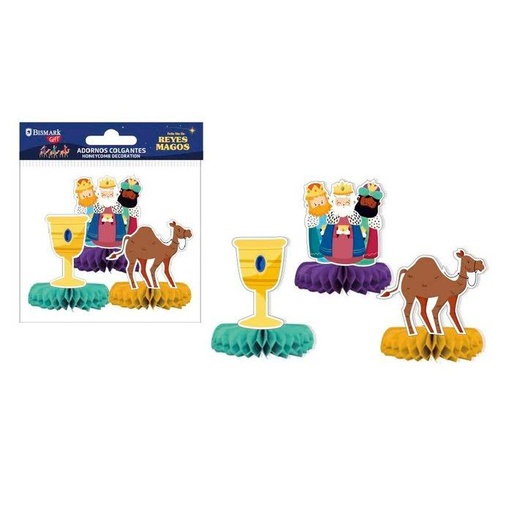 [001344] ADORNOS SOBREMESA REYES MAGOS PACK 3UD