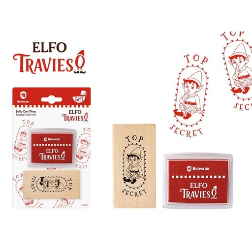 [001398] ELFO TRAVIESO SELLO CON TINTA