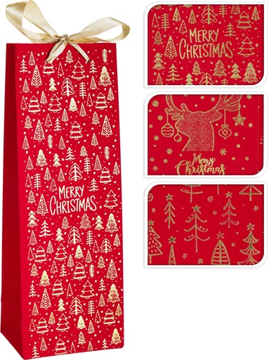 [001508] BOLSA REGALO TERCIOPELO BOTELLA 12X35CM