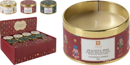 [001607] VELA PERFUMADA NAVIDAD LATA 7X4CM
