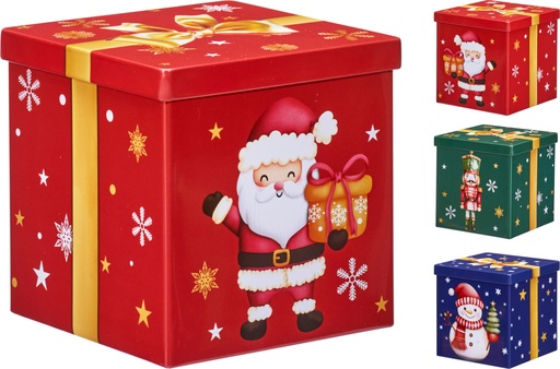 [001610] LATA CUADRADA NAVIDAD 95X95X55MM