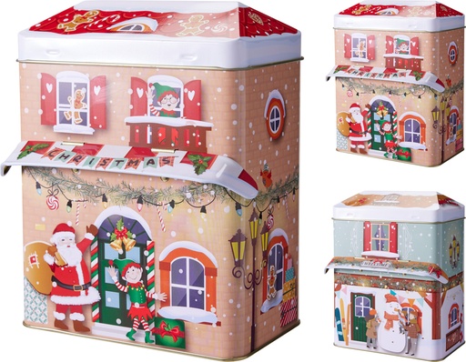 [001611] LATA CASITA NAVIDAD 13X8,5CM