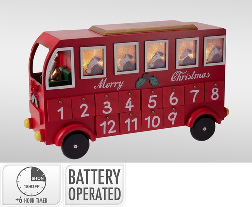 [001622] CALENDARIO CAMION LED 38CM