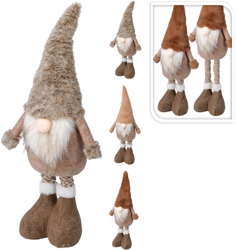 [001623] GNOMO NAVIDAD PATAS TELESCOPICAS 55CM