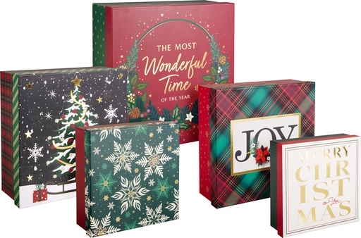 [001645] CAJA REGALO NAVIDAD 5PZS