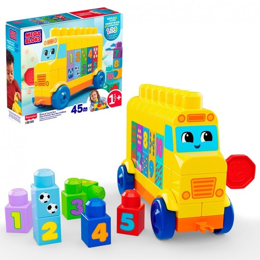 [001707] AUTOBÚS CONSTRUYE Y CUENTA JKG34 MEGA BLOKS