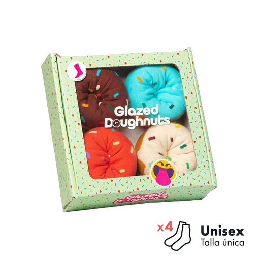 [001815] SET  CALCETINES CAJA DONUTS 4 PARES