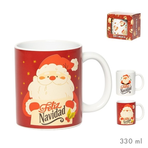 [001851] TAZA EN CAJA REGALO PAPA NOEL