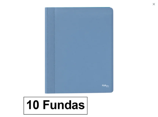 [181433] CARPETA FLEXIBLE PLUS OFFICE A4 PLÁSTICO AZUL GRISÁCEO 20 FUNDAS