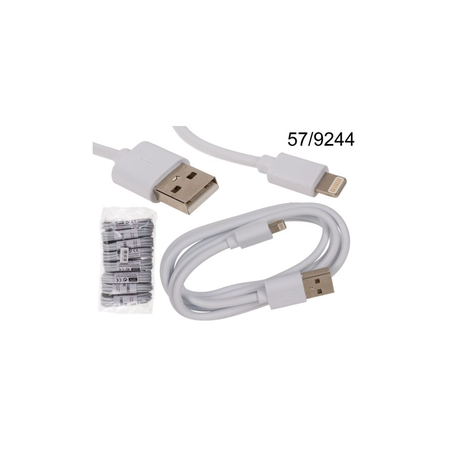 [001868] CABLE USB BLANCO PARA IPHONE 1 METRO