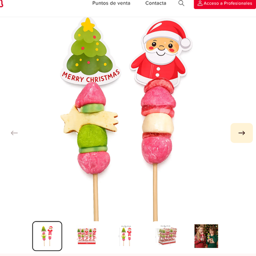 [001983] BROCHETA NUBE SURTIDO DE NAVIDAD 42GR
